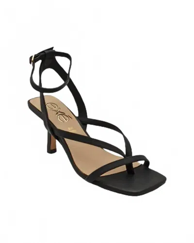 Exe' Women's Cindy Low Heel Sandals In Black