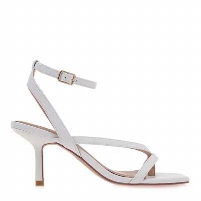 Exe' Women's Cindy Low Heel Sandals In White