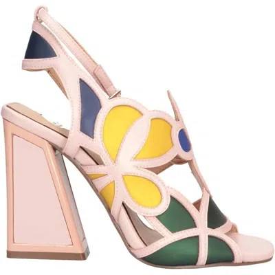 Exe' Women's Dominic High Heeled Block Sandal In Pink