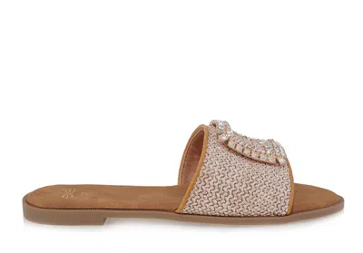Exe' Women's Flat Sandals In Beige In Brown