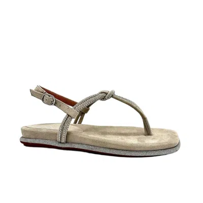 Exe' Women's Gla4008 Flat Sandal In Grey In Gray