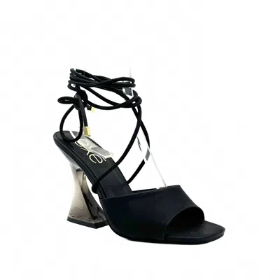 Exe' Women's Heeled Slingback Sandal In Black