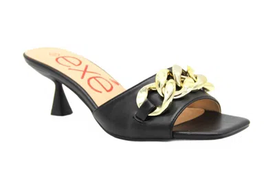 Exe' Women's Hf5446 Heeled Sandal In Black