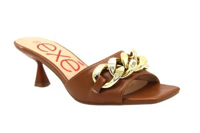 Exe' Women's Hf5446 Heeled Sandal In Brown
