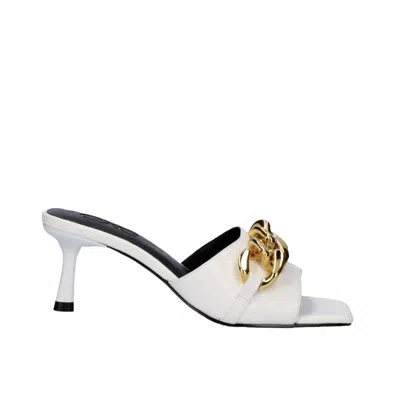 Exe' Women's Hf5446 Heeled Sandal In White In Animal Print