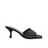 Exe' Women's Jennifer 566 Low Heel Sandal In Black In Black
