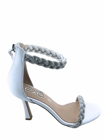 Exe' Women's Julia Sandals In White In Silver