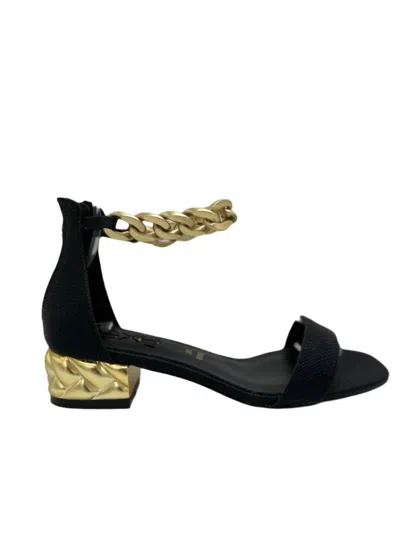 Exe' Women's Katy Chain Sandal In Black