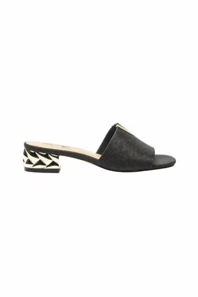 Exe' Women's Katy Open Toe Low Heeled Sandal In Black
