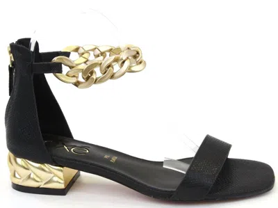 Exe' Women's Katy Sandal In Black Snake