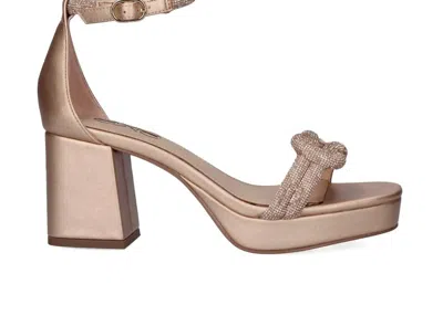 Exe' Women's Lina Heeled Sandal In Champange In Pink
