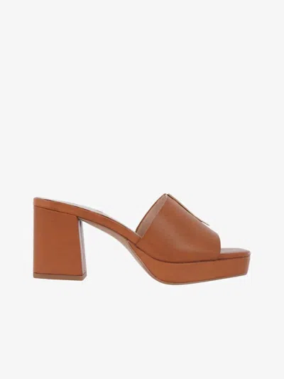 Exe' Women's Lina Platform Heeled Sandal In Tan In Brown