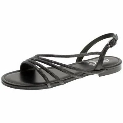 Exe' Women's Loris 086 Flat Sandal In Black
