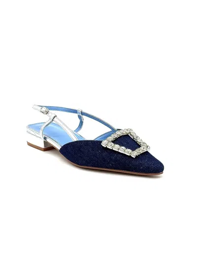 Exe' Women's Low-heeled Slide Sandals In Sky Blue