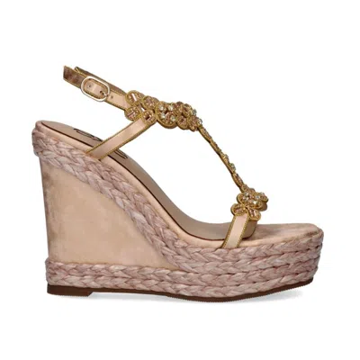 Exe' Women's Nadia Wedge Sandal In Gold