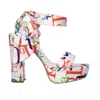Exe' Women's Ophelia 722 High Heel Sandal In White Multi In Multi