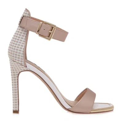 Exe' Women's Sissy-520 Heels In White/nude In Multi