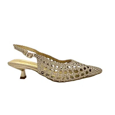 Exe' Women's Slingback Low Heel In Gold