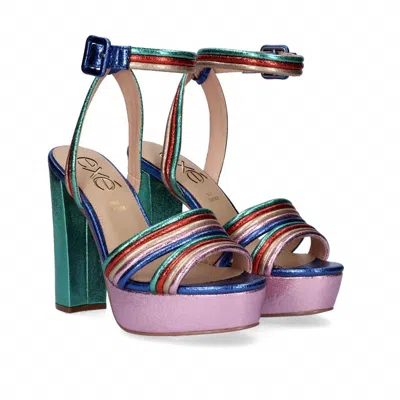 Exe' Women's Strap Platform Block Heel Sandal In Multi