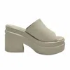 Exe' Women's Tm-403 Wedge Heel In Beige In Gray