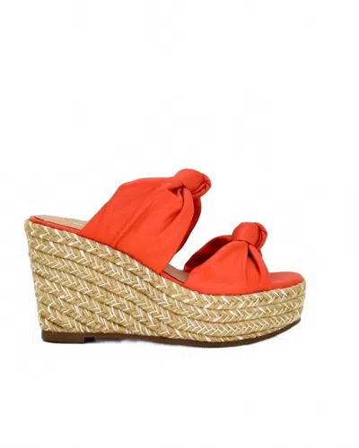 Exe' Women's Valeria Wedges In Coral In Orange