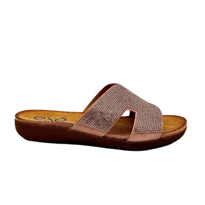 Exe' Women's Wedge Heel Flat In Rose Gold In Brown