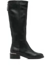 Exe' Zip Detail Boots In Black