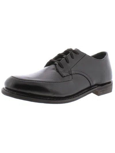 Executive Imperials Mens Leather Lace-up Oxfords In Black