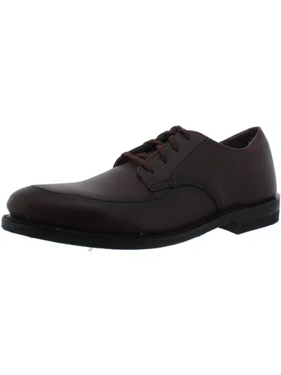 Executive Imperials Mens Leather Lace Up Oxfords In Brown