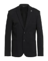Exibit Man Blazer Black Size 44 Viscose, Polyamide, Elastane