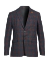 Exibit Man Blazer Blue Size 38 Polyester, Viscose In Multi