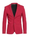 Exibit Man Blazer Garnet Size 40 Viscose, Polyamide, Elastane In Red