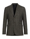 Exibit Man Blazer Khaki Size 38 Polyester, Viscose, Elastane In Green
