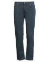 Exibit Man Pants Navy Size 30 Cotton, Elastane In Blue