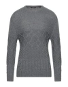 Exibit Man Sweater Grey Size L Merino Wool, Acrylic