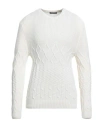 Exibit Man Sweater Ivory Size L Merino Wool, Acrylic In White