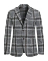 Exigo Man Blazer Grey Size 36 Acrylic, Polyester, Virgin Wool In Gray