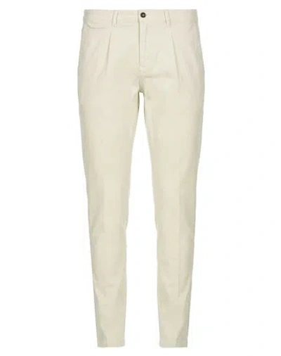 Exigo Man Pants Beige Size 34 Cotton, Elastane
