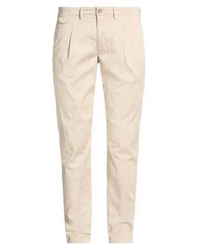 Exigo Man Pants Beige Size 40 Modal, Cotton, Elastane In Neutral