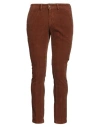 Exigo Man Pants Brown Size 30 Cotton, Elastane