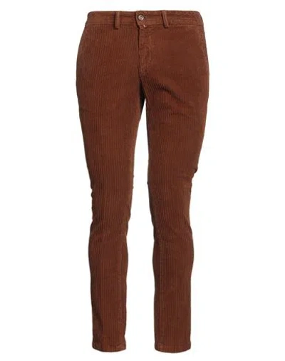 Exigo Man Pants Brown Size 30 Cotton, Elastane