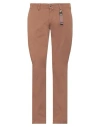 Exigo Man Pants Brown Size 40 Cotton, Elastane