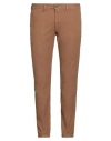 Exigo Man Pants Brown Size 44 Cotton, Elastane