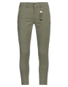 Exigo Man Pants Green Size 38 Cotton, Elastane
