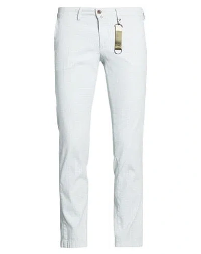 Exigo Man Pants Light Blue Size 38 Cotton, Elastane