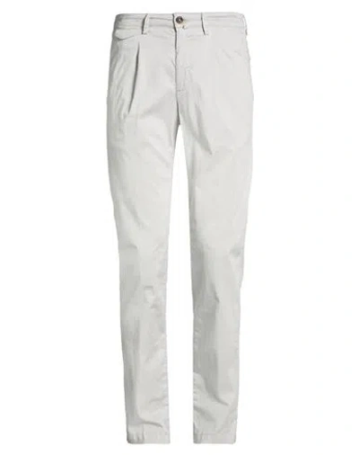 Exigo Man Pants Light Grey Size 30 Modal, Cotton, Elastane In Gray