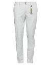 Exigo Man Pants White Size 38 Cotton, Elastane In Grey