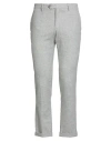 Exigo Man Pants Light Grey Size 40 Virgin Wool, Polyester, Elastane In Gray