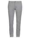 Exigo Man Pants Light Grey Size 42 Cotton, Elastane In Gray