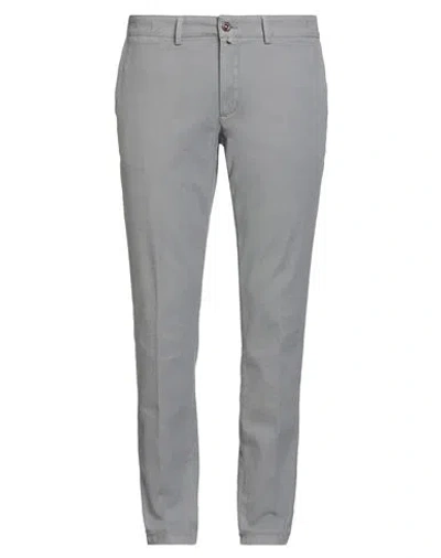 Exigo Man Pants Light Grey Size 42 Cotton, Elastane In Gray